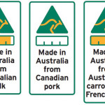 A sample of the proposed labels to show country of origin for food sold in Australia.
The label has a bar chart to indicate the percentage of each country.