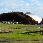 The Raynor’s farmland was completely dishevelled and a number of out buildings were destroyed.