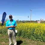 DuPont's says Lumiderm + Vibrance protected 10 per cent of the canola seeded this year. DuPont's Dave Allen shows off the plots at Ag in Motion.