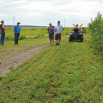 Jeffery Kostuik, diversification specialist with Parkland Crop Diversification Foundation, shed some light on industrial hemp production at the Westman Agriculture Diversification Organization field day in Melita on July 22.