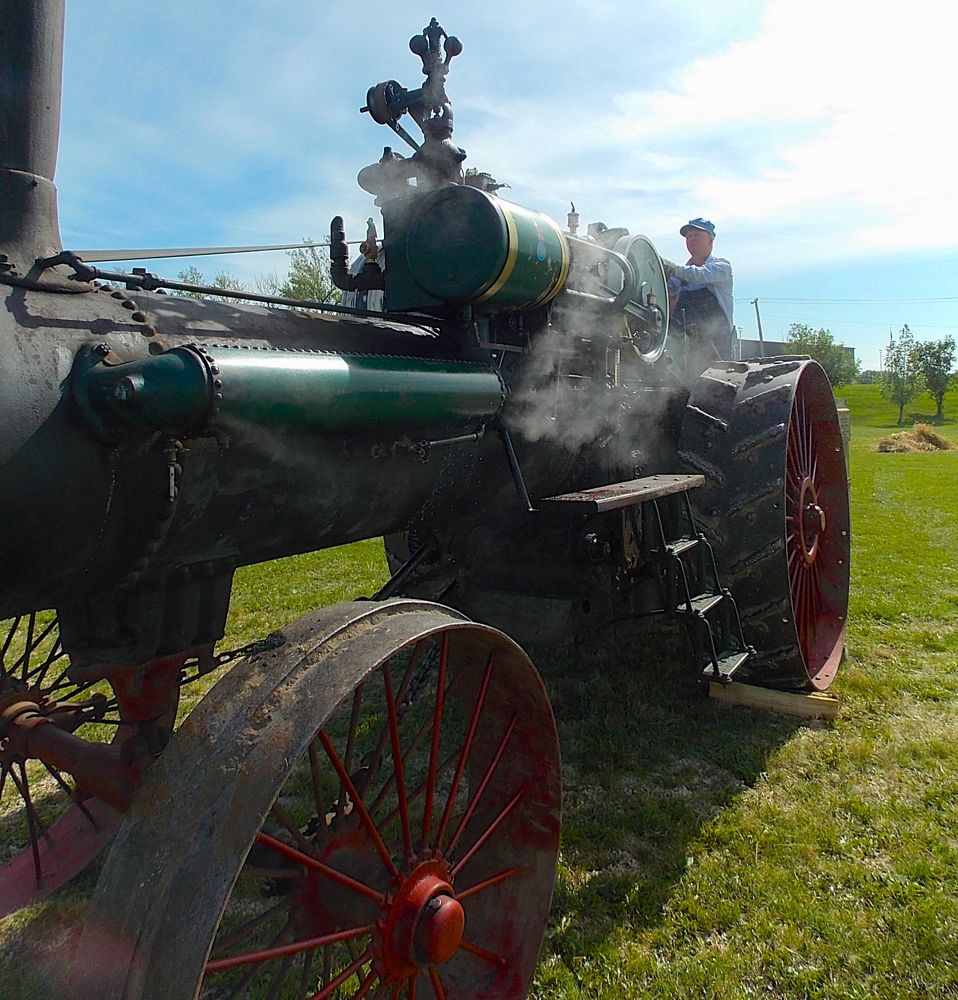 At nearly a century old, this Case steam traction engine still operates each year at the Manitoba Agricultural Museum.