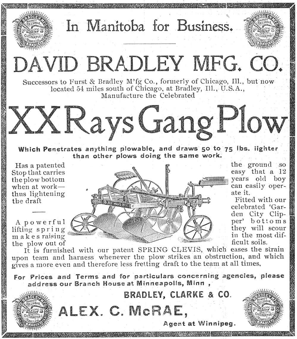 XXRays Gang Plow and a combined harvester and thresher