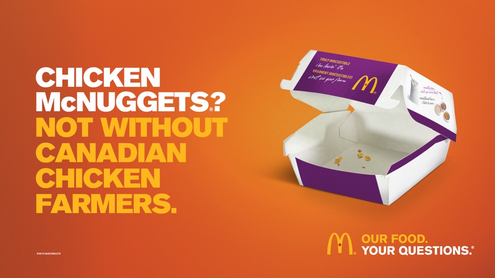 McDonald’s has been highlighting the contributions of Canadian farmers with a new ad campaign in recent weeks.
