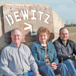 Joel Dewitz (l), his wife Nancy and son Jeff farm near Steele, North Dakota. Joel wants other farmers to know the dangers of entering a grain bag when extracting grain with a grain vacuum.