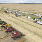 The Killarney Growing Project saw a number of volunteers help to harvest 6,406 bushels of canola for the Canadian Foodgrains Bank.