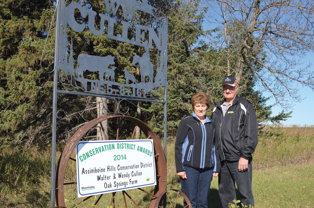 Wendy and Walter Cullen were named the 2014 Assiniboine Hills Conservation District Award winners.