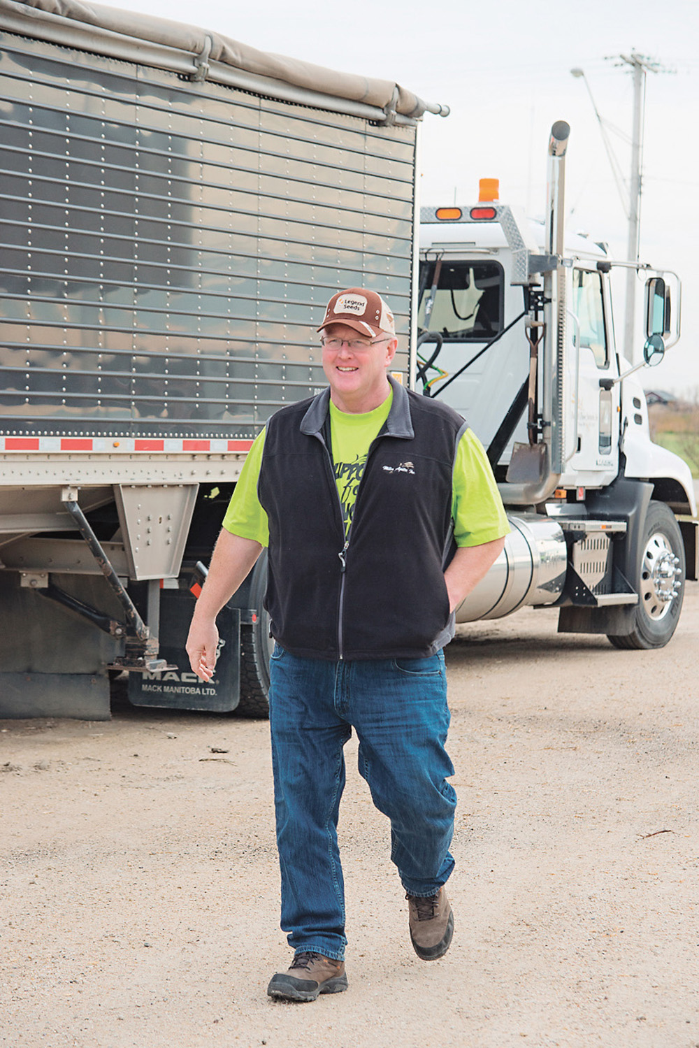 A Thanksgiving dinner: Darcy Miller pledged a field of soybeans to cancer research following a bout of colon cancer in 2014.