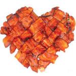 This ‘I heart bacon’ photo was among many pro-pork images on the Twitterverse last week.