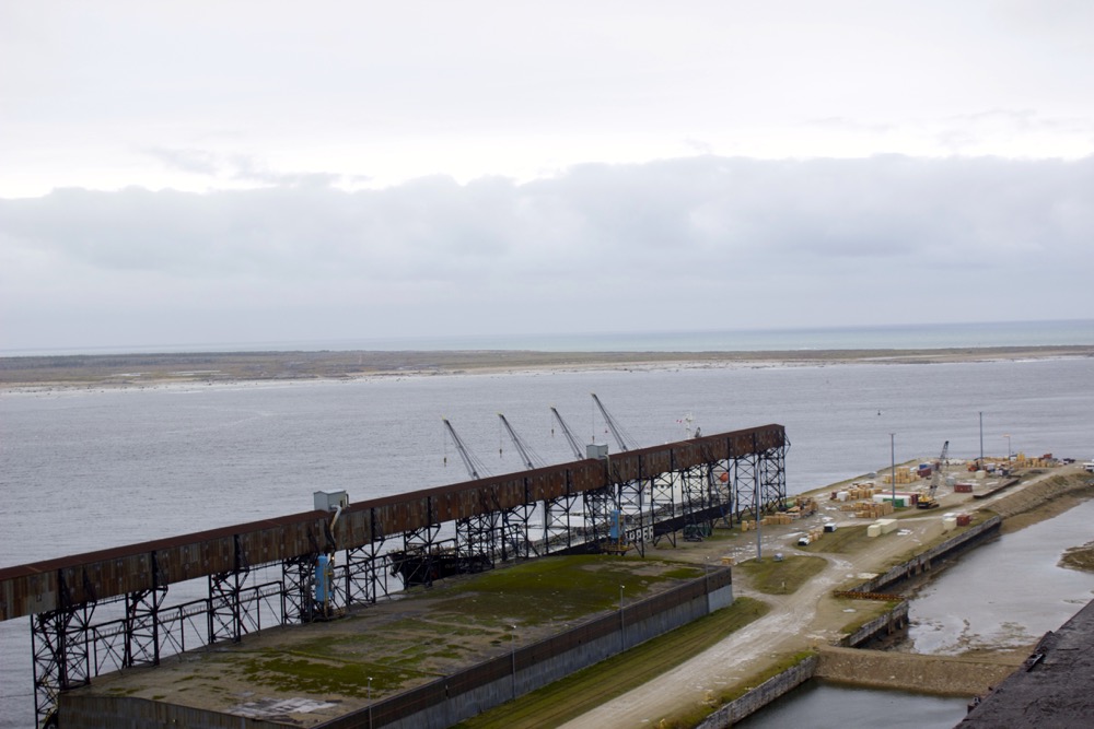 Loading area at the Port of Churchill.