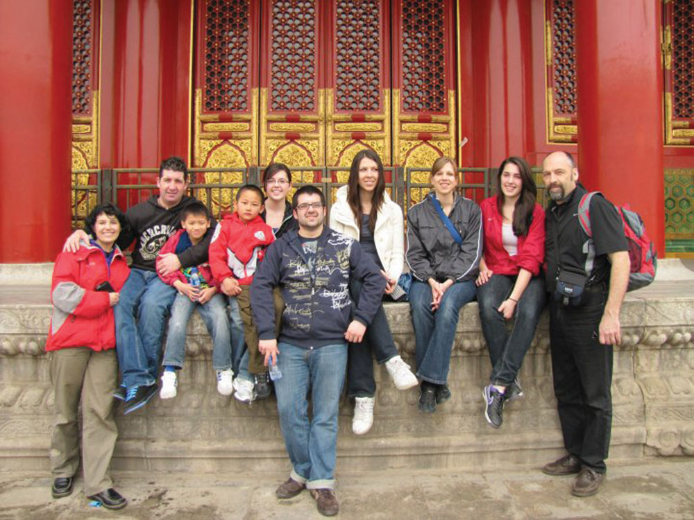 A family photo taken in China during the second adoption  in 2010 appears on the book cover.