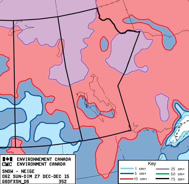 It's been an interesting snow season so far this year, which has made it difficult to map out the snow cover. Alberta is always tough to map, so for this issue I have left it out. This map was originally created by Environment Canada, but I did a fair bit of work to make the data displayed easier to interpret. Because of this, and the interesting snow season we are having, the data on the map should be seen as giving you a general idea of how much snow there is across the Prairies.