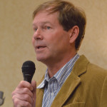 CFIA veterinarian Max Popp speaking at the Manitoba Beef Producers annual general meeting in Brandon on Feb. 4.