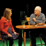 Actors Amelia Sargisson and Eric Peterson play playwright Annabel Soutar and Percy Schmeiser in “Seeds.” PHOTO: HAANITA SEVAL