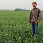 Ryan Boyd has been experimenting with cover crops and further integrating cattle into the cropping system on his farm just east of Forrest for the past four years.
