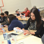 CanoLAB participants worked through an exercise of extracting the DNA from a strawberry to get a better understanding of how canola diagnostics work.