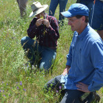 Michael Thiele (r), grazing club co-ordinator with the Manitoba Forage and Grasslands Association spoke on the importance of organic matter in pasture soil at a recent grazing workshop.
