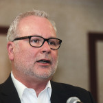 Phil Boyd, executive director of Turkey Farmers of Canada, speaks to producers during Manitoba Turkey Producers’ annual general meeting in Winnipeg.