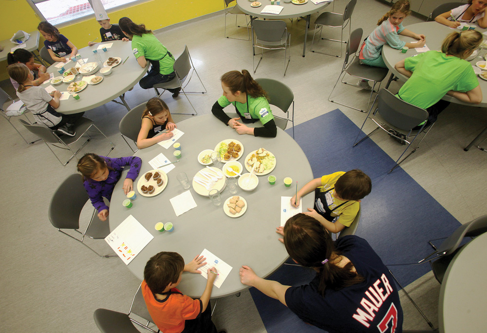 Grade 2 students from West St. Paul School took part in the third annual Super Chef Academy in Winnipeg last week, where they made food from recipes and learned about nutrition.