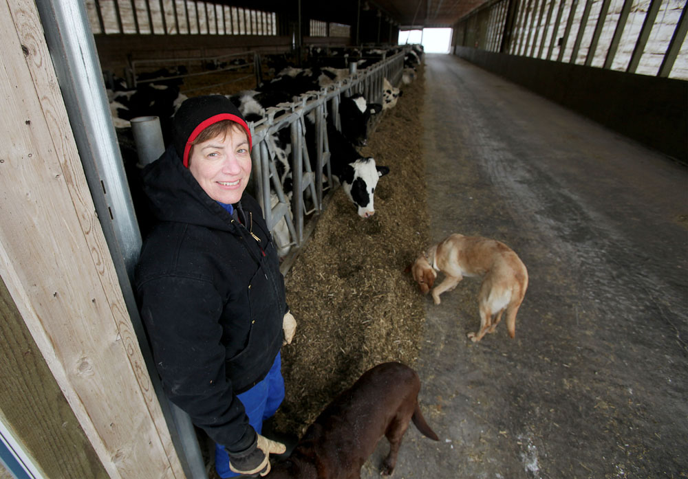 Miriam Sweetnam remains optimistic about her family’s future in the dairy business.