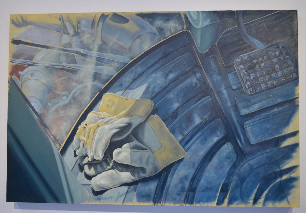 Colleen Granger’s bachelor of fine arts thesis exhibition includes a number of mixed media art pieces inspired by her life on a southern Manitoba farm.