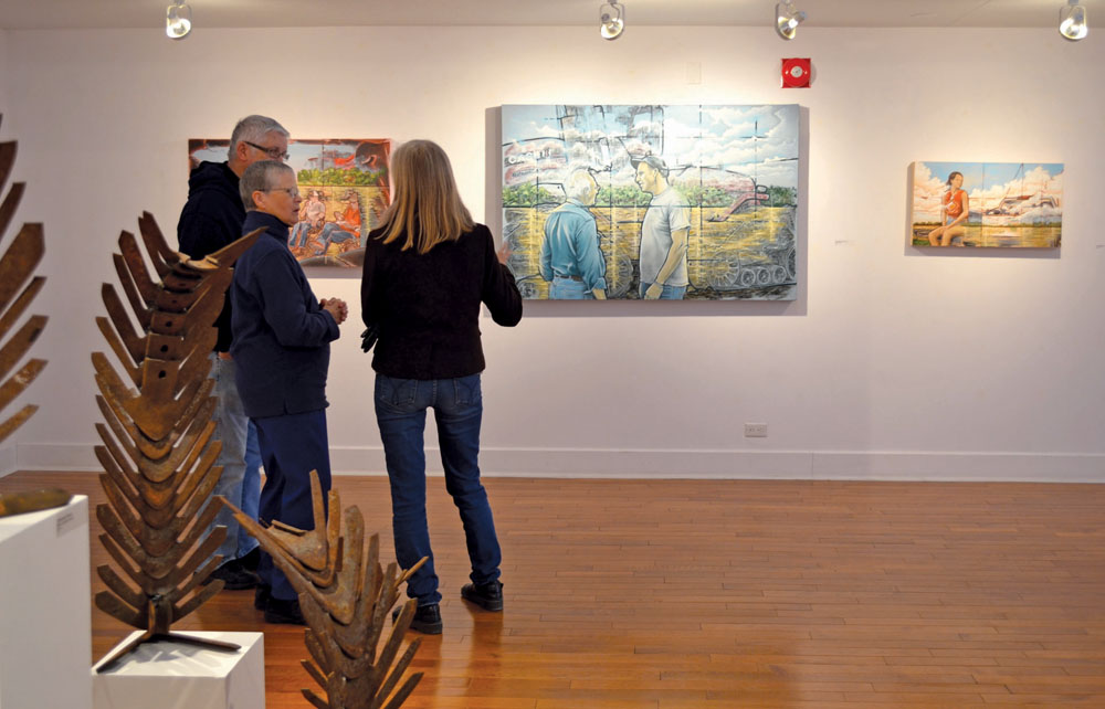 Colleen Granger’s bachelor of fine arts thesis exhibition includes a number of mixed media art pieces inspired by her life on a southern Manitoba farm.