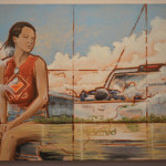 Colleen Granger’s bachelor of fine arts thesis exhibition includes a number of mixed media art pieces inspired by her life on a southern Manitoba farm.