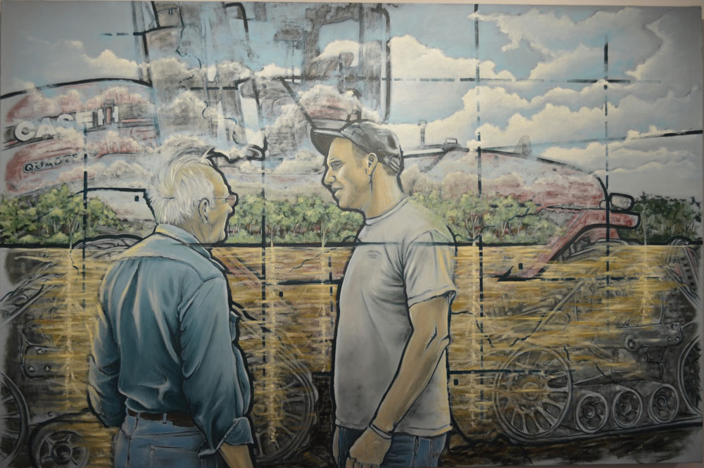 Colleen Granger’s bachelor of fine arts thesis exhibition includes a number of mixed media art pieces inspired by her life on a southern Manitoba farm.