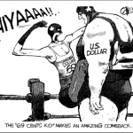 A struggling loonie puts up its dukes, sort of