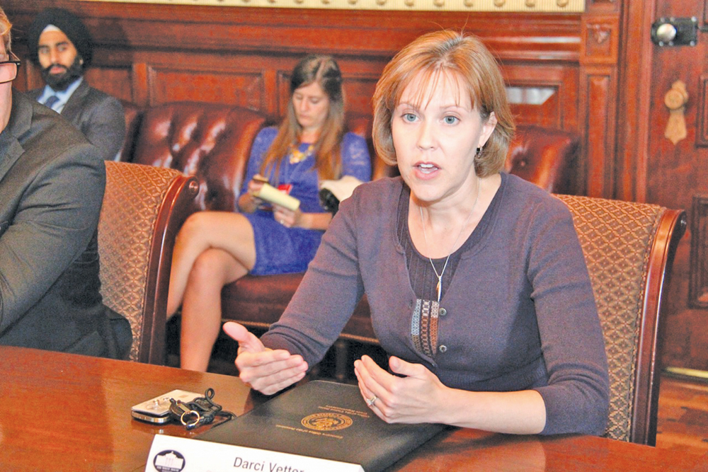 U.S. Chief Agricultural Negotiator Darci Vetter told reporters in Washington, D.C. April 25 that the U.S. government is pushing Canada for regulatory changes so American wheat exported to Canada is graded on the same basis as Canadian wheat.