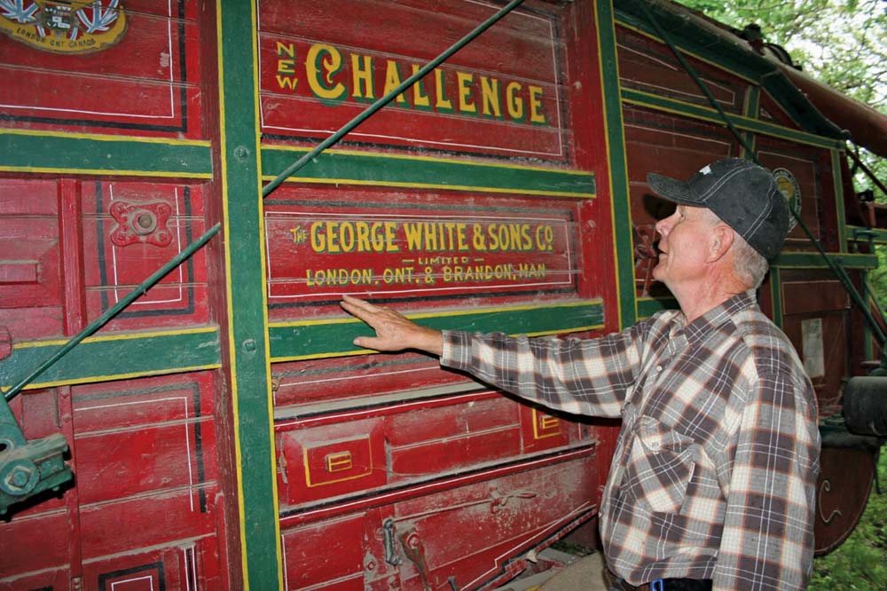 Helmut Neufeld, a longtime volunteer at the Manitoba Agricultural Museum at Austin, has been hard at work restoring threshing  machines in preparation for the July 31 Harvesting Hope event.
