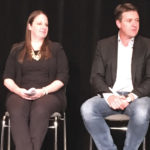 Emily Murray, general manager of the Cargill burger patty plant in Spruce Grove, and Andrew Brazier, director of the worldwide supply chain with McDonald’s Corporation, both presented the results of McDonald’s global pilot project.