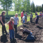 Students at Austin Elementary, with the help of the local conservation district planted 347 trees along the school’s walking path.