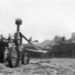 Threshing at the Black family farm, near Brandon, sometime around the First World War.
