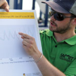 Patrick Walther speaks to a group of farmers during the Manitoba Pulse and Soybean Growers annual SMART day in Carman.