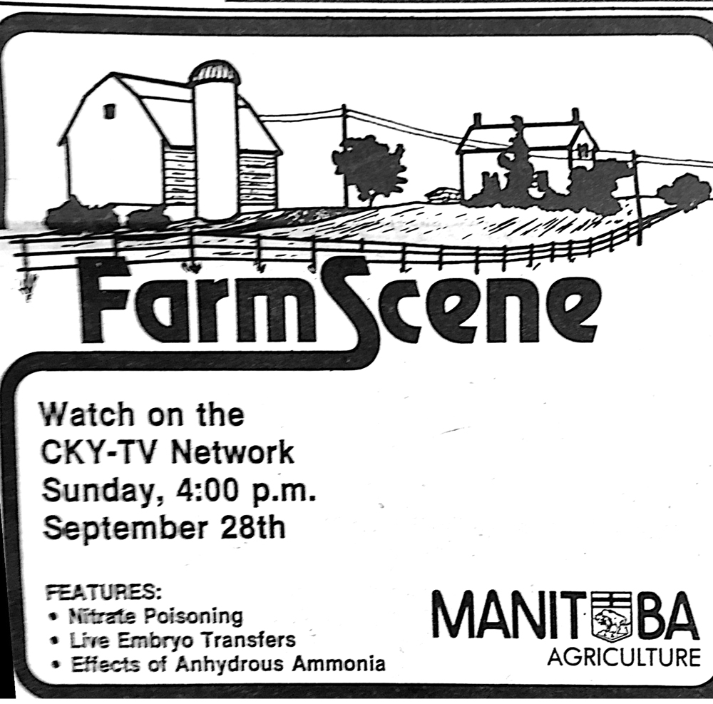 FarmScene, and the days of Manitoba Agriculture on CKY-TV