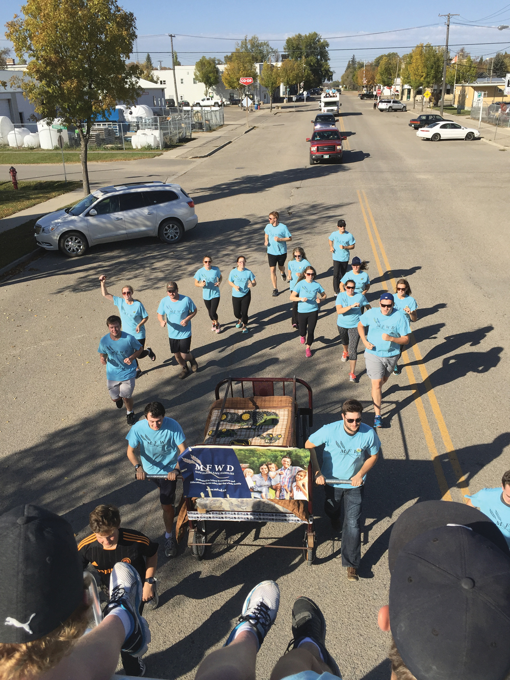 University of Manitoba students from the faculty of agriculture took part in the 35th annual Aggie Bed Push event  on Sept. 30 and Oct. 1.