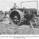 Goold Shapley & Muir (GS&M) is important as it was a very early Canadian manufacturer of tractors. GS&M was formed in 1892 from Goold and Company, a manufacturer of beekeeper supplies and refrigerators. The new company diversified and began to manufacture windmills, gasoline engines and other machinery. Manufacturing gas engines resulted in GS&M getting into the tractor business. In 1907, the company introduced the “Ideal” tractor line which consisted of two models the 18-35 and 25-50. GS&M went on to produce the “Ideal Junior” a 15-25 tractor. The Ideal Junior used a hopper-cooled two-cylinder opposed engine. GS&M tractors are rare today, however, they apparently were a decent tractor at the time.