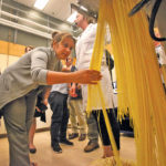 Anel Ferrera Rodríguez checks out fresh pasta at Cigi.