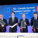 Prime Minister Justin Trudeau at the EU-Canada Leaders’ Summit and CETA signing ceremony in Brussels, Belgium on Oct. 30, 2016.