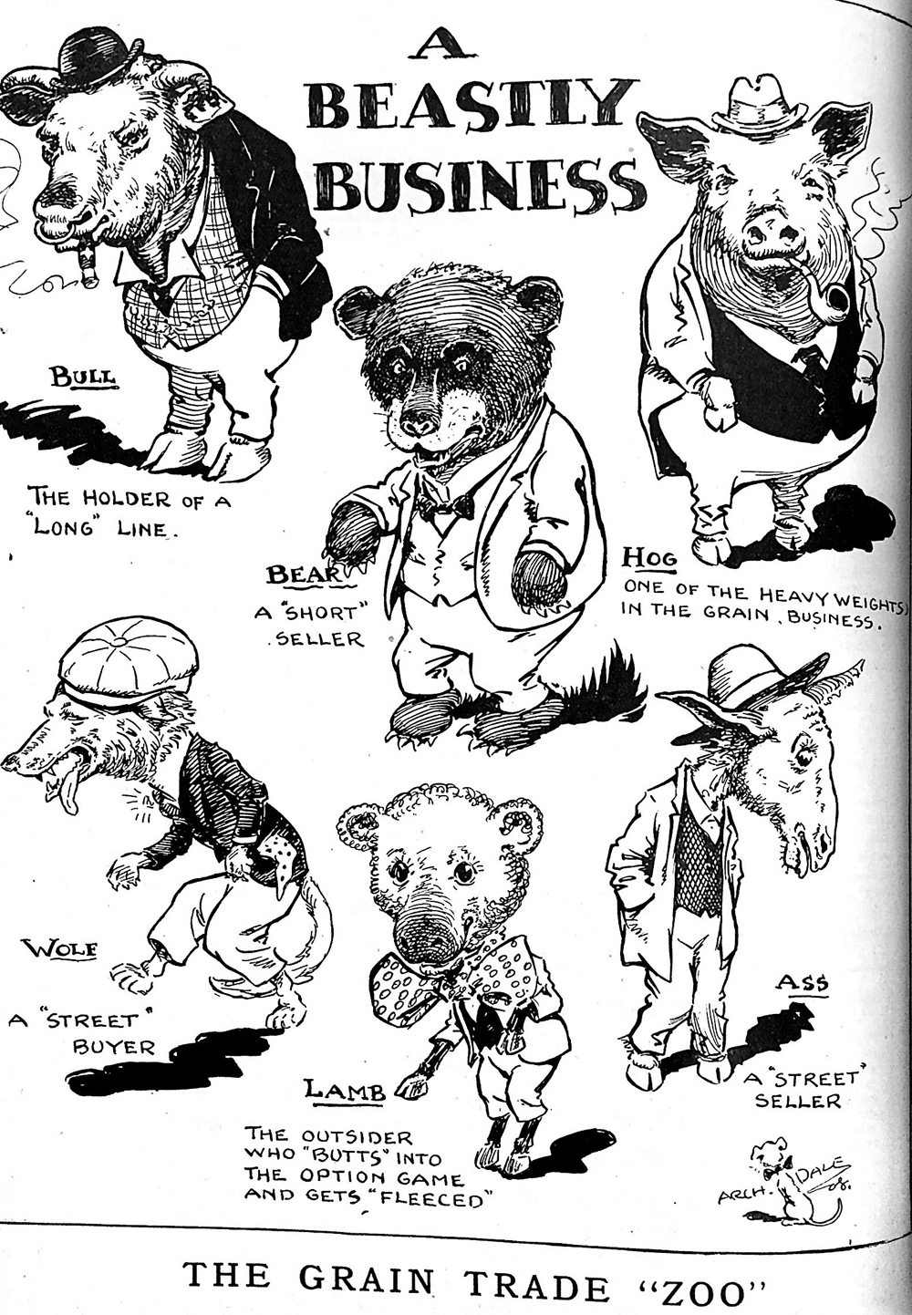 A cartoonist&#8217;s view of the grain trade