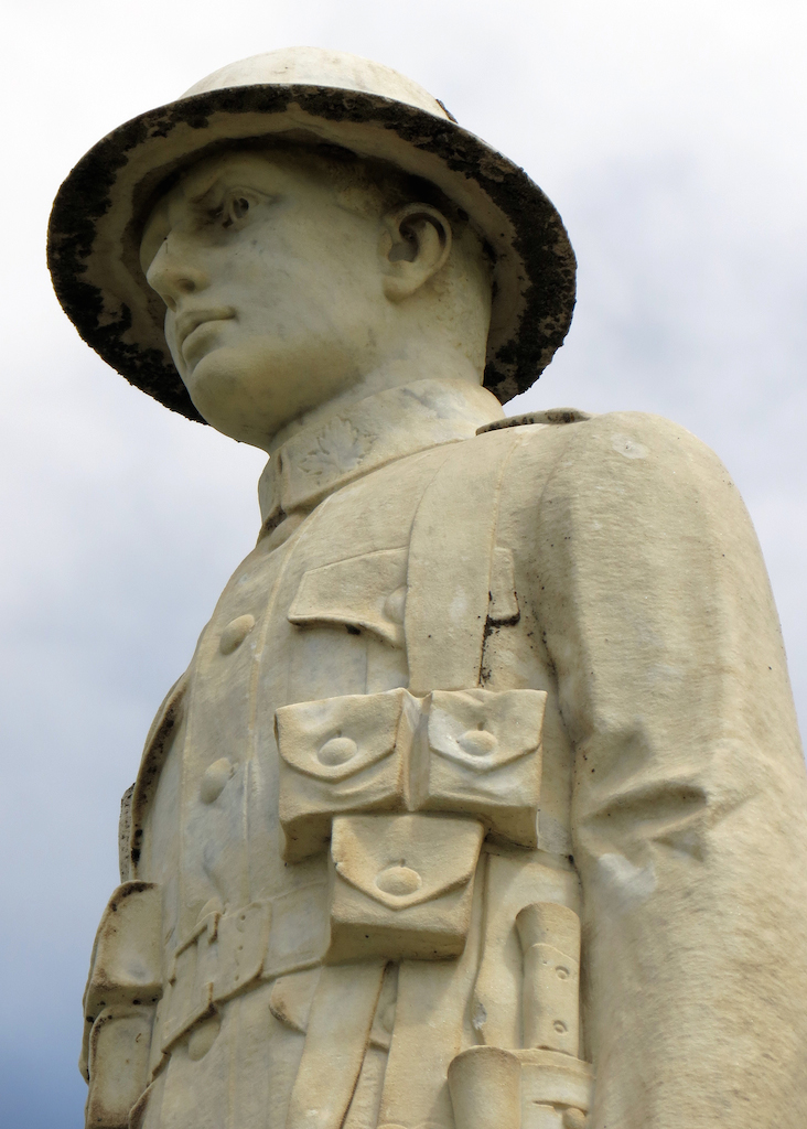 After 1918 about 100 communities chose to honour their fallen with a sculpture in Carrara marble. Manitoba has one of the highest concentrations of these soldier statues in Canada. A new book documents 18 of the 33 its author counted in this province.