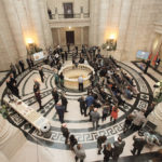 A $400-million pea-processing plant was announced during an event at the Manitoba legislature.