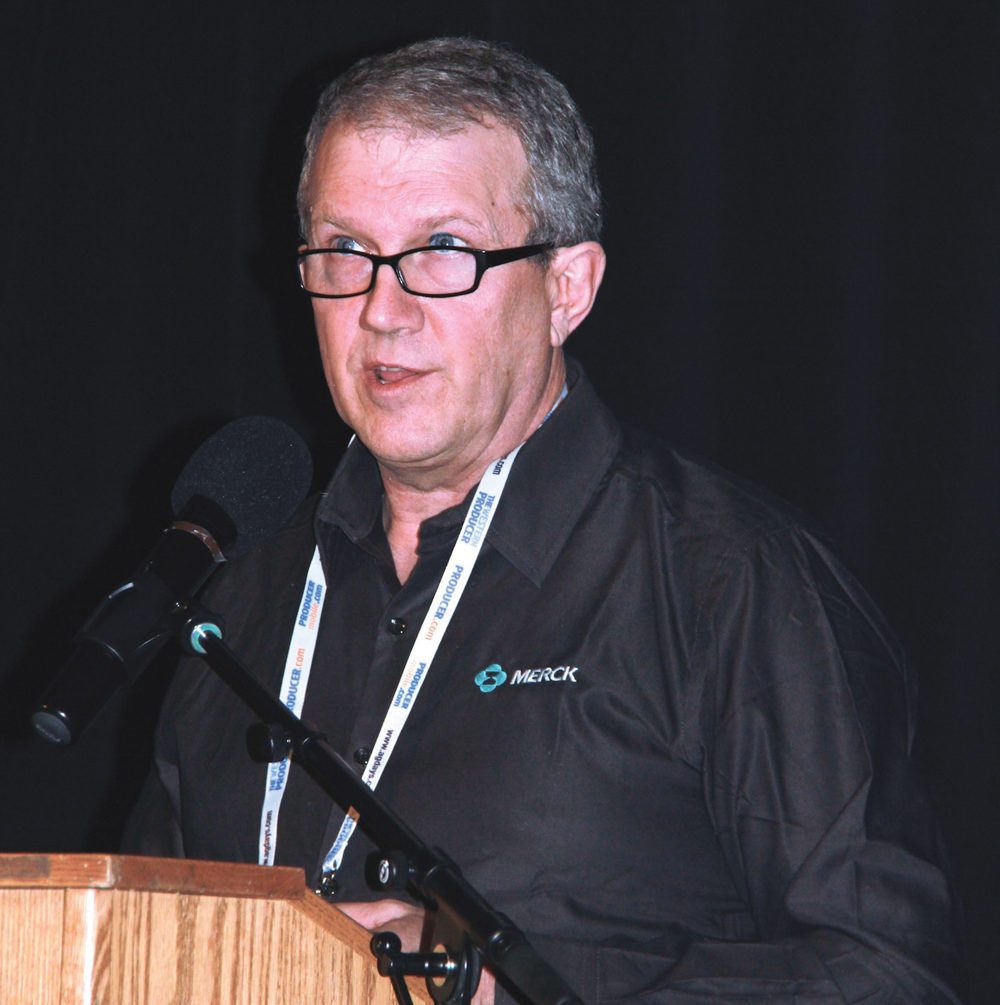 Dr. Roy Lewis spoke at Ag Days about his observations of use of pain control measures while cautioning producers on overusage of antimicrobials.