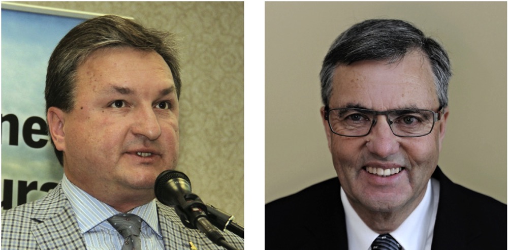 East Selkirk farmer and former Keystone Agricultural Producers president Doug Chorney (l) has been appointed assistant chief commissioner of the Canadian Grain Commission effective Feb. 13. Ogema, Saskatchewan farmer Lonny McKague (r) has been appointed a Canadian Grain Commission commissioner effective Feb. 13. 