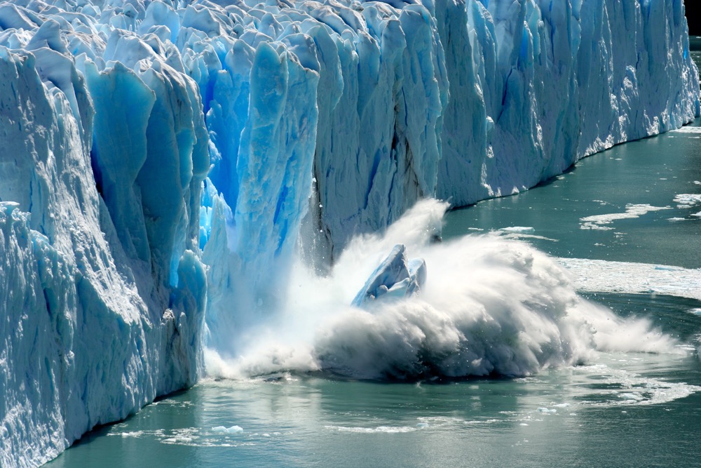 Melting glaciers are a clear sign of climate change and global warming