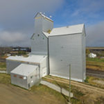 A 36,000-bushel elevator in Dufresne, along the Trans-Canada Highway east of Winnipeg, was built in 1949 by Manitoba Pool Elevators. A 70,000-bushel, 18-bin crib annex joined it in 1969. Closed in November 2000, the elevator was purchased by four local farmers and is still used for private grain storage. Its last agent, who lives in retirement nearby, provides advice on operation and maintenance.