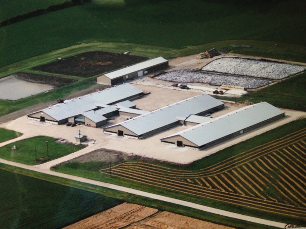 Rosser Holsteins, located west of Winnipeg, covers 2,500 acres and has 500 dairy cows.