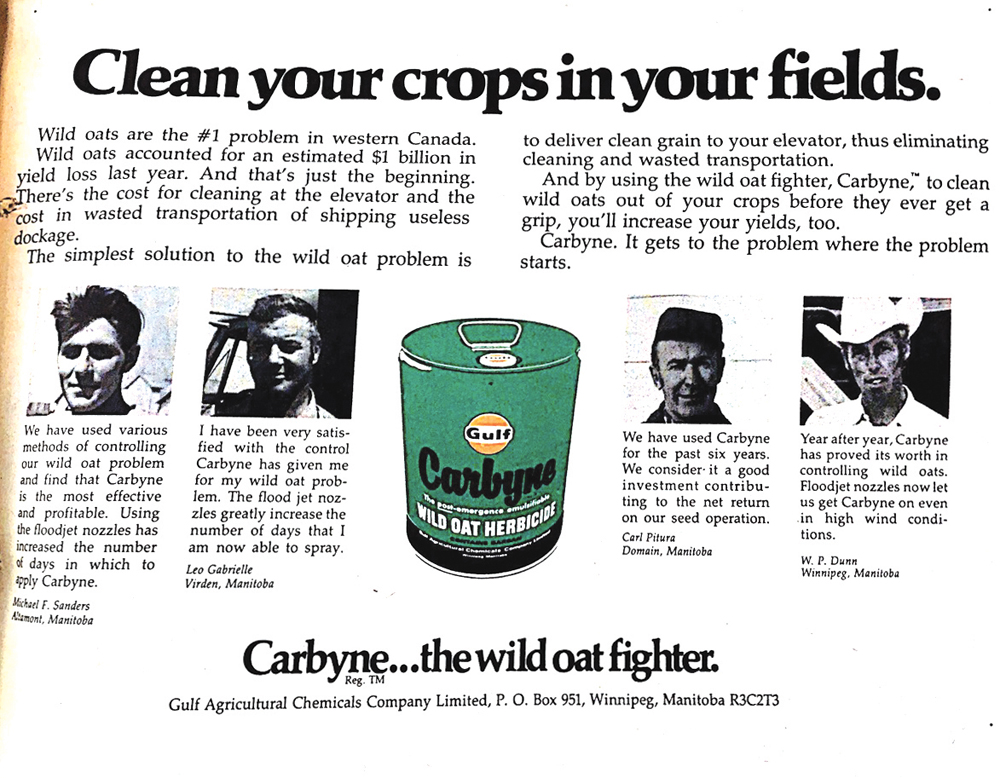 Wild oat chemical control options