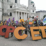 An anti-CETA protest in Vienna, Austria in 2016.