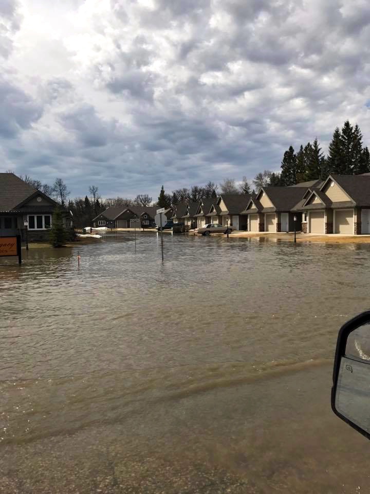 Carman flooding 4:
A housing development along Provincial Road 245 in Carman faces rising floodwaters April 2. The Town of Carman and neighbouring RM of Dufferin implemented a state of emergency over the first weekend of April.